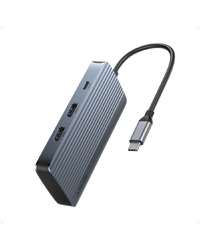 Anker USB-C Hub (7-in-1, Dual Display) Gray