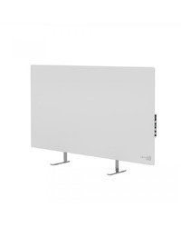 AENO Premium Eco Smart Heater, 700W, Tempered glass, Infrared+convection heating type, Led display Plug type: Europe (E/F type), WHITE