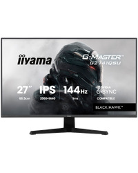 27 IPS Gaming, G-Master Black Hawk, G-SYNC Compatible, 2560x1440 144Hz, HDMI, DisplayPort, 1ms MPRT, Adaptive Sync, Speakers, USB 2x 2.0, Black Tuner