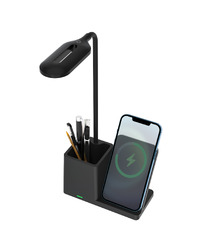 Wireless punjač sa lampom S-link SL-M9054 Black TypeC 10W Charger, 37531