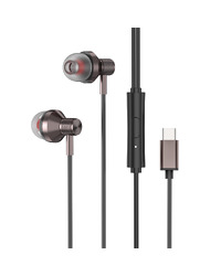 S-Link slušalice sa mikrofonom in-ear USB-C, Type-C, SL-TPK03 black, 39569
