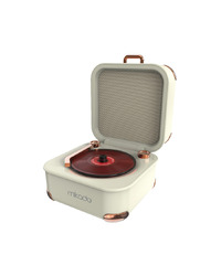 Zvučnik Mikado MD-62BT 5W 1200mAh Cream TF Card Bluetooth Supported Classic Retro Music Box, 42441