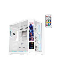 Kućište gaming RAMPAGE NOVA V2 9.16' LCD Display Hub Controller White 7x12cm ARGB Pwm Fan, 43467