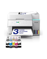 Printer EPSON EcoTank L6376 print/scan/copy/ 35str/min crno-bijelo.23str/min boja. 4800x1200 dpi. ADF, Duplex(scan, copy). WiFi. Bijeli.Tinte 101
