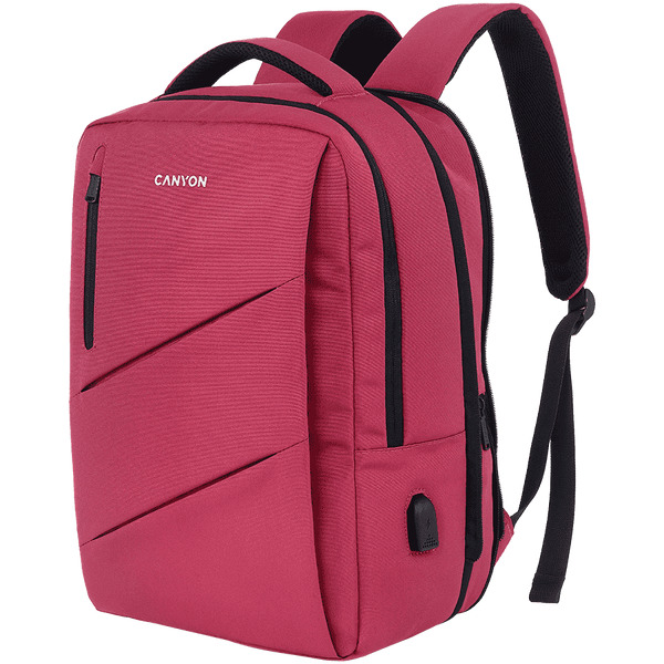 CANYON backpack BPE-5 Urban USB 15.6'' Red | PC Prime